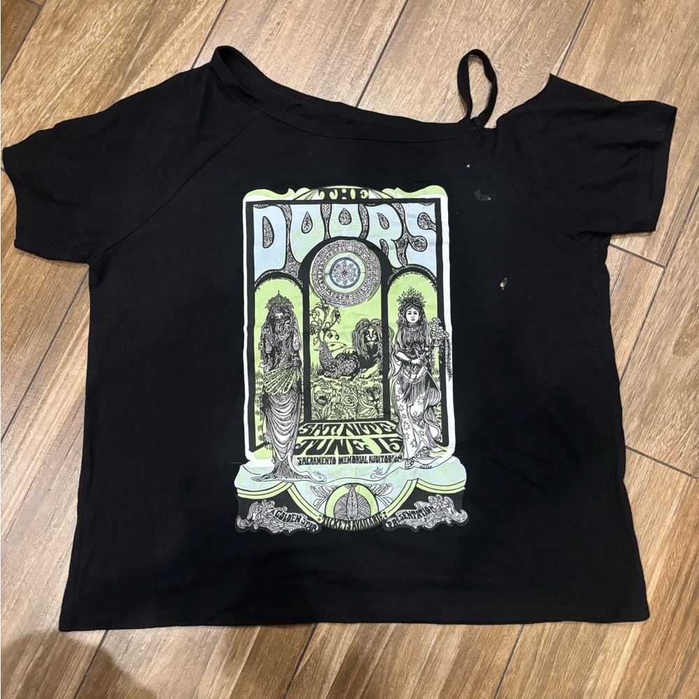 Black Graphic Women's Top